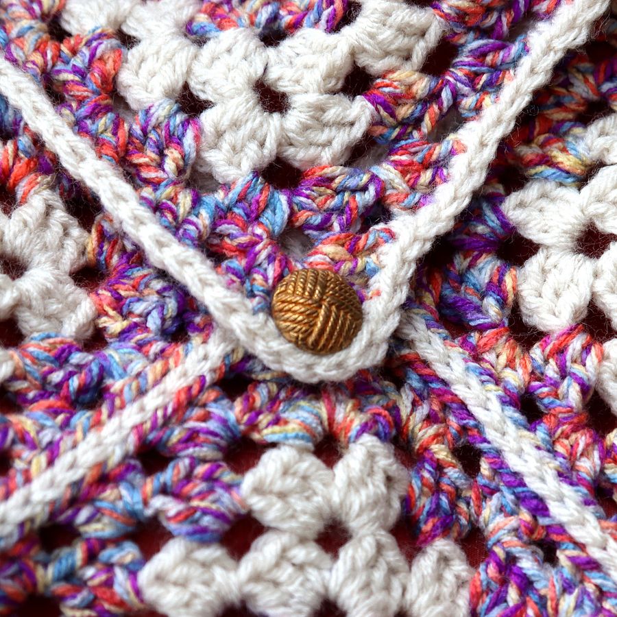 Berry Stripes Handmade Crochet Crossbody Bag - One of a Kind product image (3)