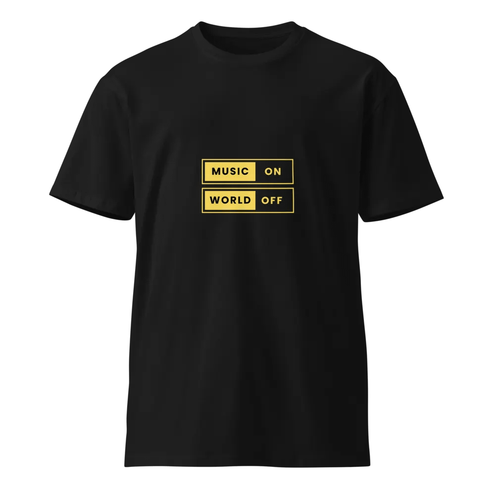 Music On, World Off Unisex T-Shirt product image (1)