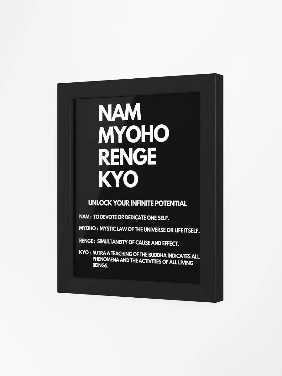 Wall Art Nam-Myoho-Renge-Kyo with Its meaning product image (3)