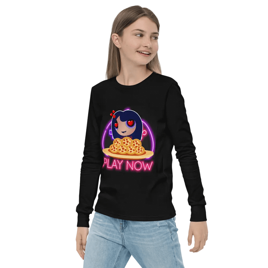 Youth Pizza Gamer Long Sleeve Top product image (7)