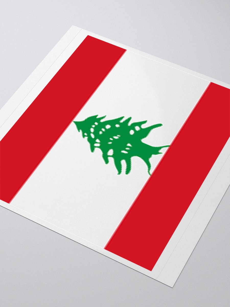 Lebanon Flag Sticker | Cedar Tree Design | Durable Vinyl | 3 Sizes product image (8)