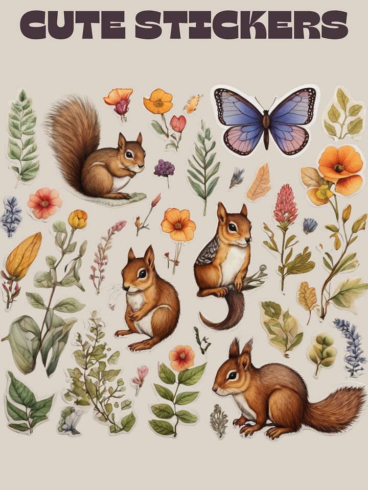Cute Printable bundle Sticker Sheets product image (1)