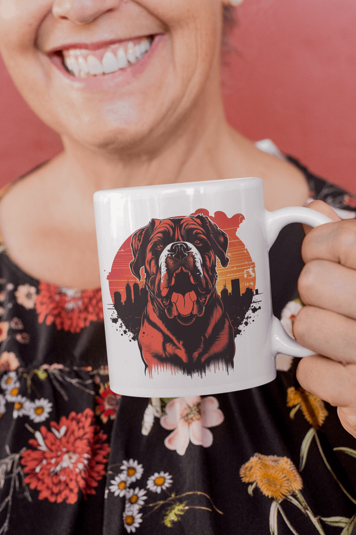 Retro Pitbull Mug product image (1)