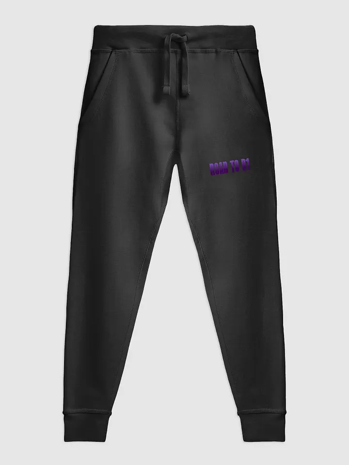 Troy Hornbeck - ROAD TO D1 - Black Sweatpants with PURPLE product image (1)