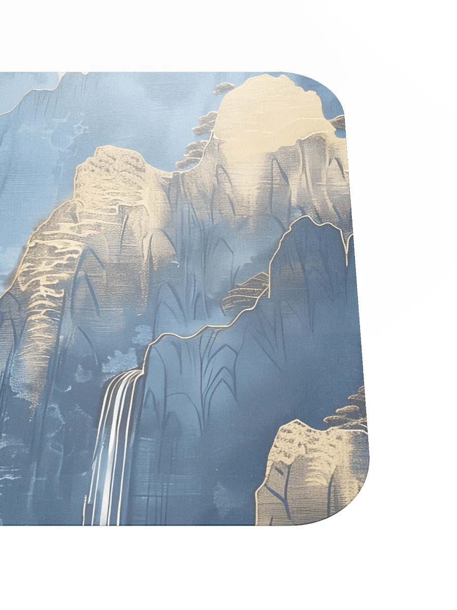 Blue and Gold Mountains Mouse Pad by Treasure Pie product image (6)