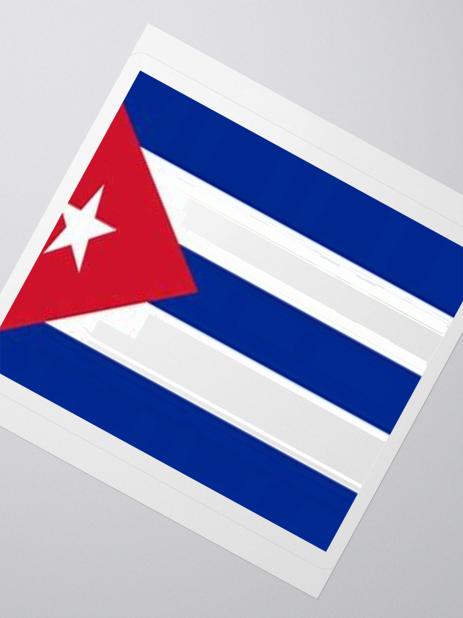 Cuba Flag Sticker | White Star Design | Durable Vinyl | 3 Sizes product image (6)