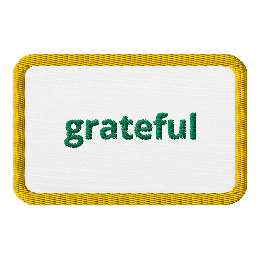 Grateful Green Embroidered Patch product image (1)