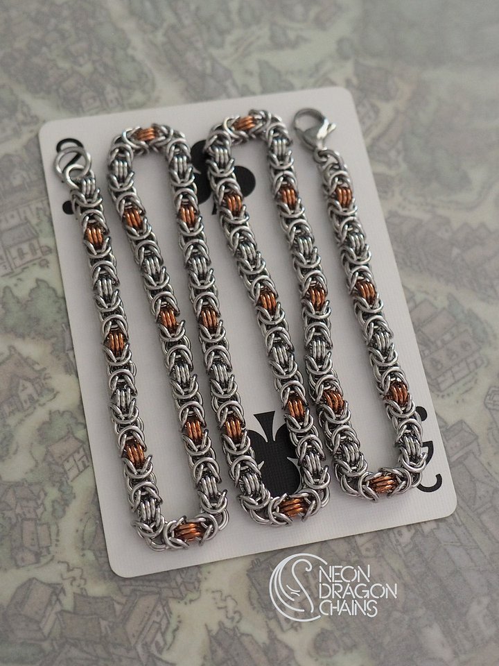 Pixie Byzantine Necklace / Copper OOAK product image (2)
