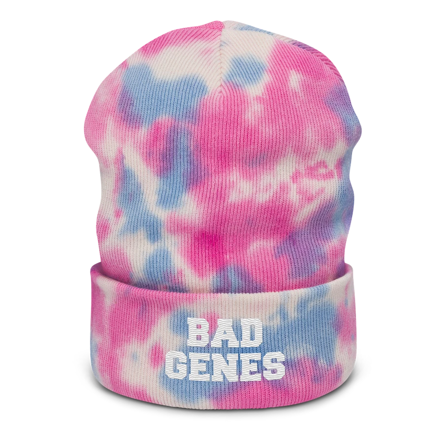 Bad Genes tie dye beanie product image (1)