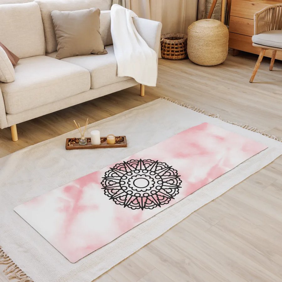 Pink Mandela Yoga Mat product image (8)