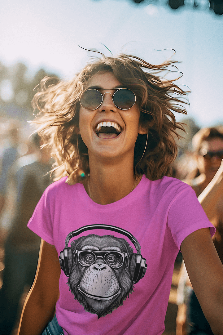 Monkey Business Womans T Shirt (Rocky Chimp) product image (1)
