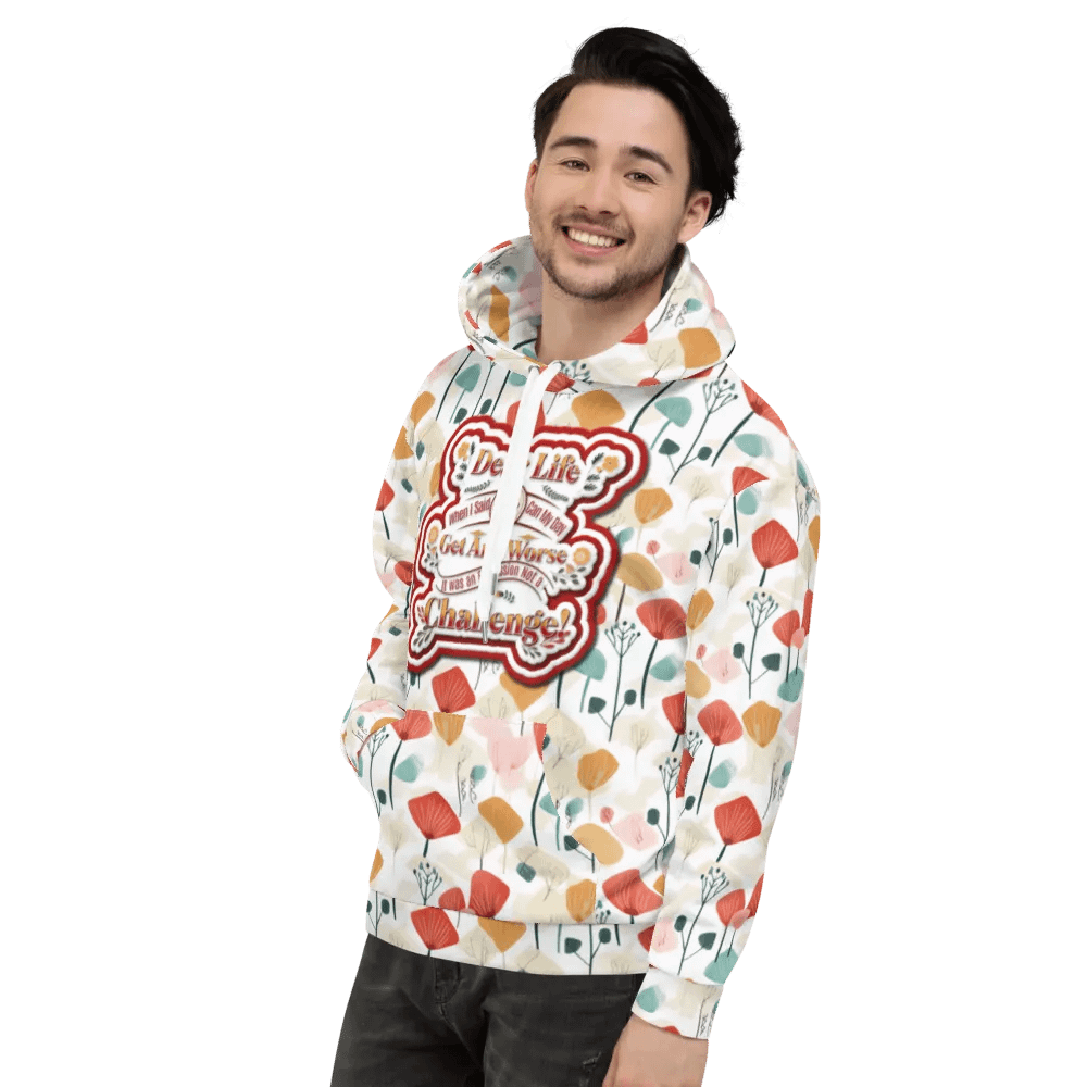Funny Life Quote All Over Print Hoodie product image (10)