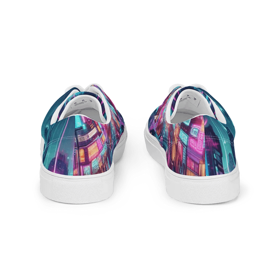 Neon City Lace-Up Canvas Shoes | AI Design product image (6)