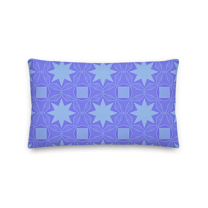 Blue star premium pillow (Reversible and in 3 sizes/shapes) product image (1)