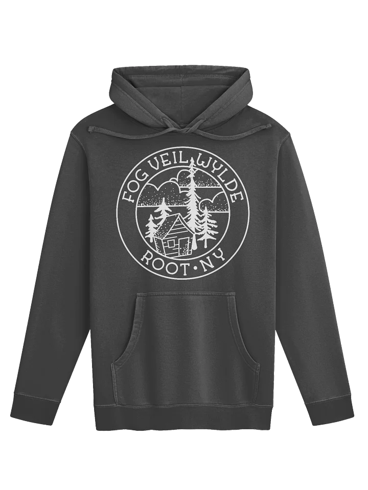 Classic Seal in White | Unisex Pigment-Dyed Hoodie product image (1)