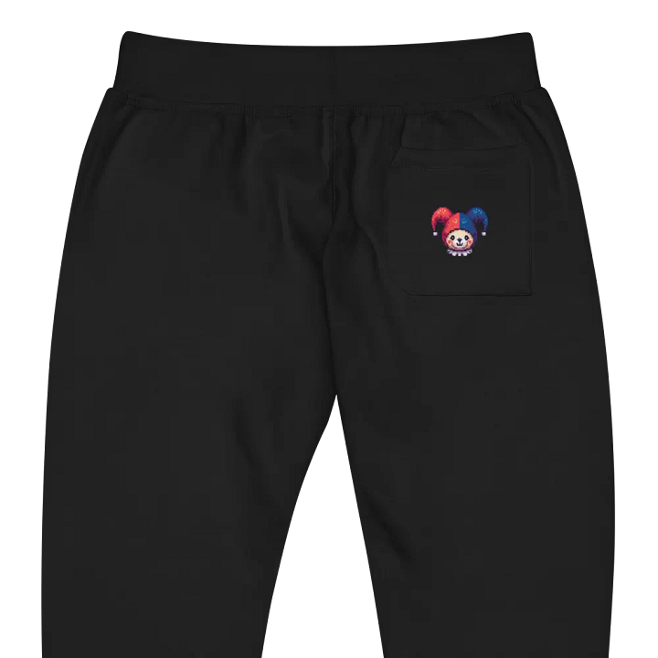 Pixel Art Teddy Bear Jester Unisex Fleece Joggers product image (1)