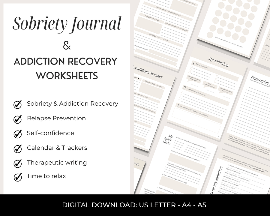 Sobriety Journal and Addiction Recovery product image (3)
