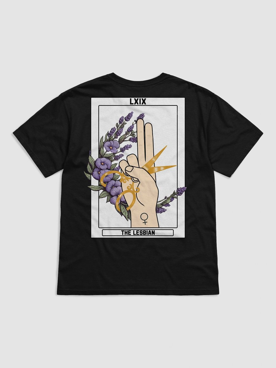 "The Lesbian" Tarot Card - T-Shirt (Black) product image (3)