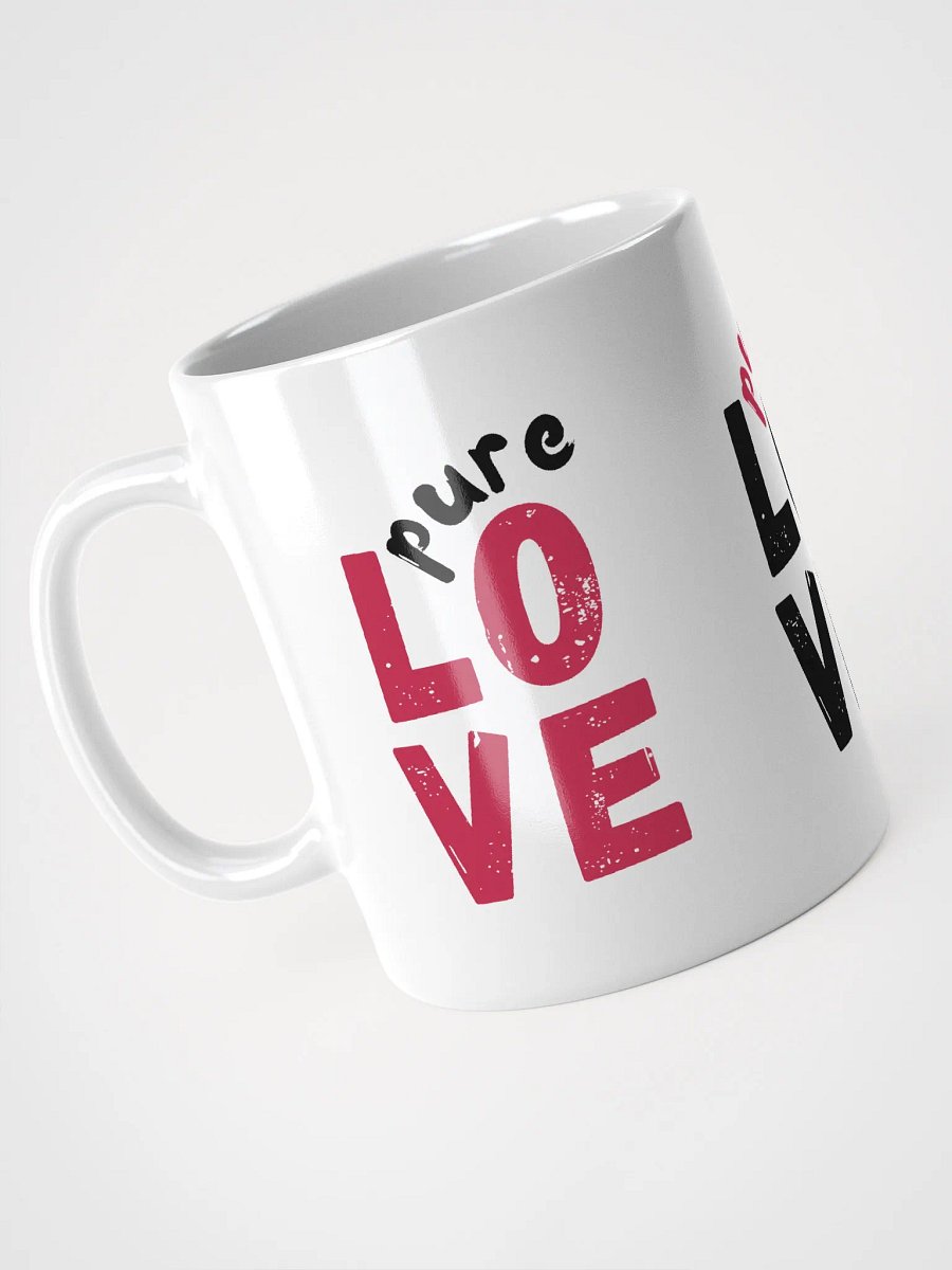 Pure LOVE dual Color Black-Magenta white Mug product image (3)