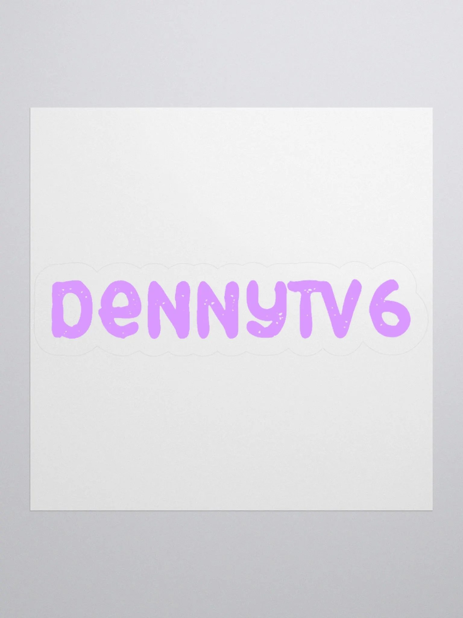 DENNYTV6 Signature Cut Stickers product image (2)