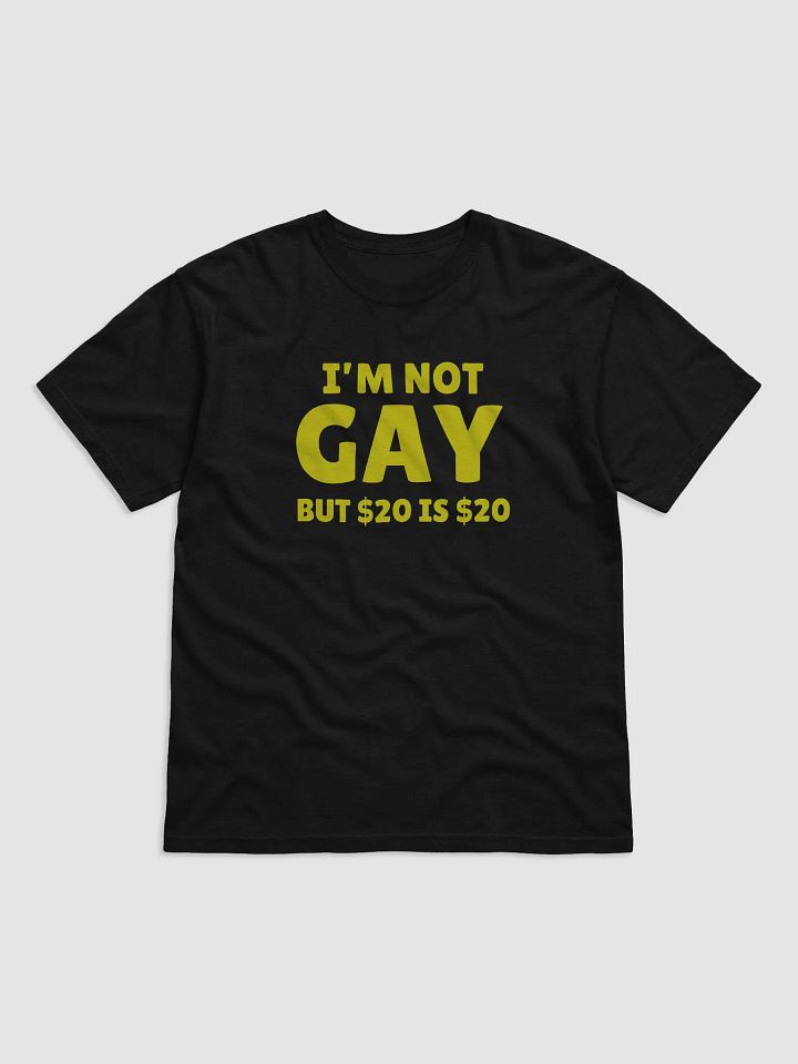 Not Gay But $20 is $20 Front Print Unisex Tee product image (1)