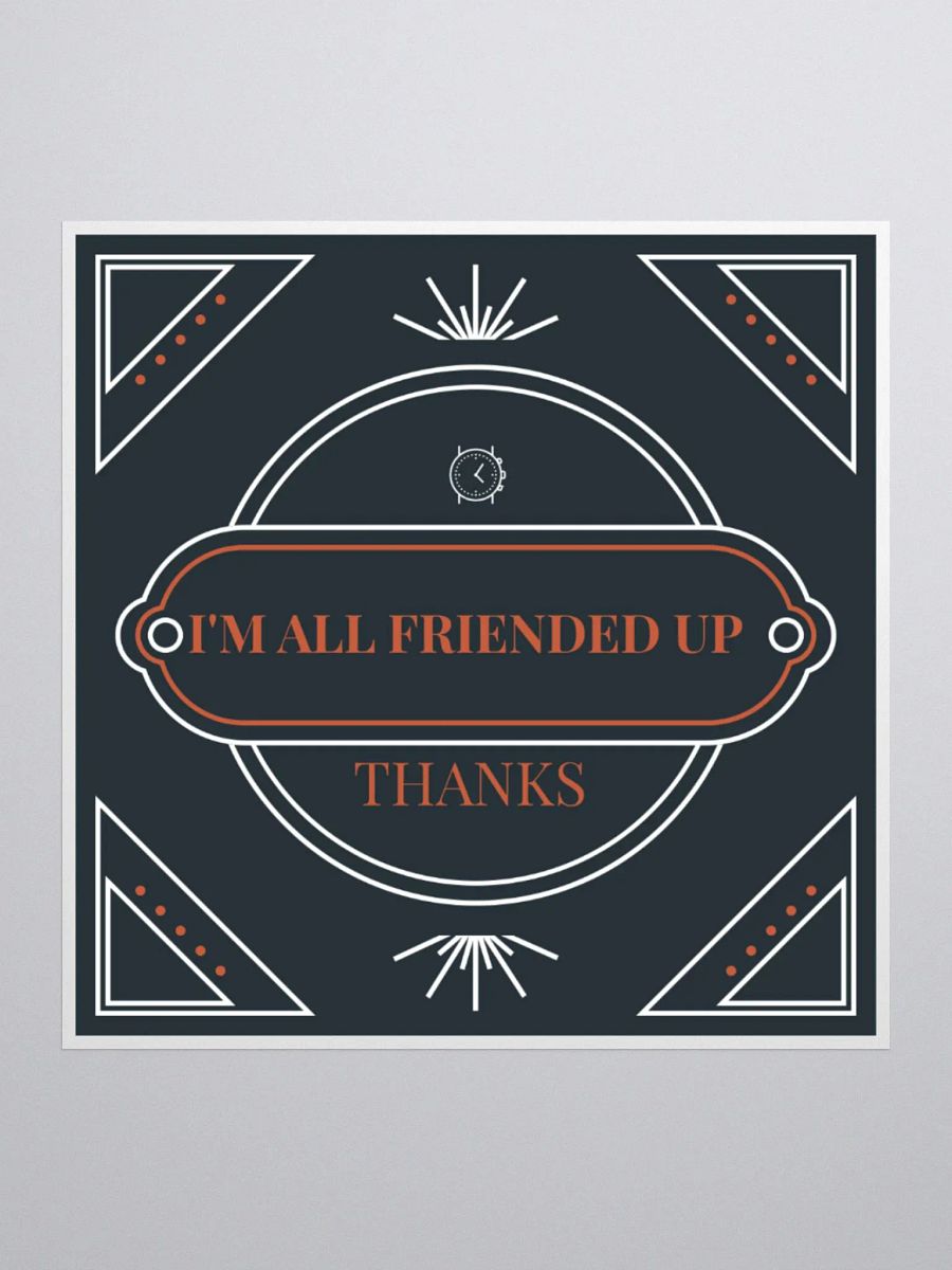 All Friended Up Kiss Cut Stickers product image (3)