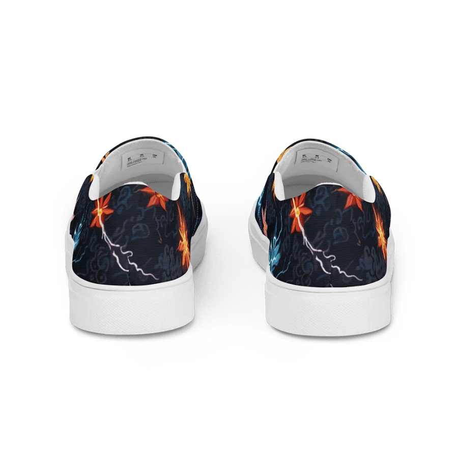 Neon Lightning and Floral Fusion Slip-Ons product image (9)