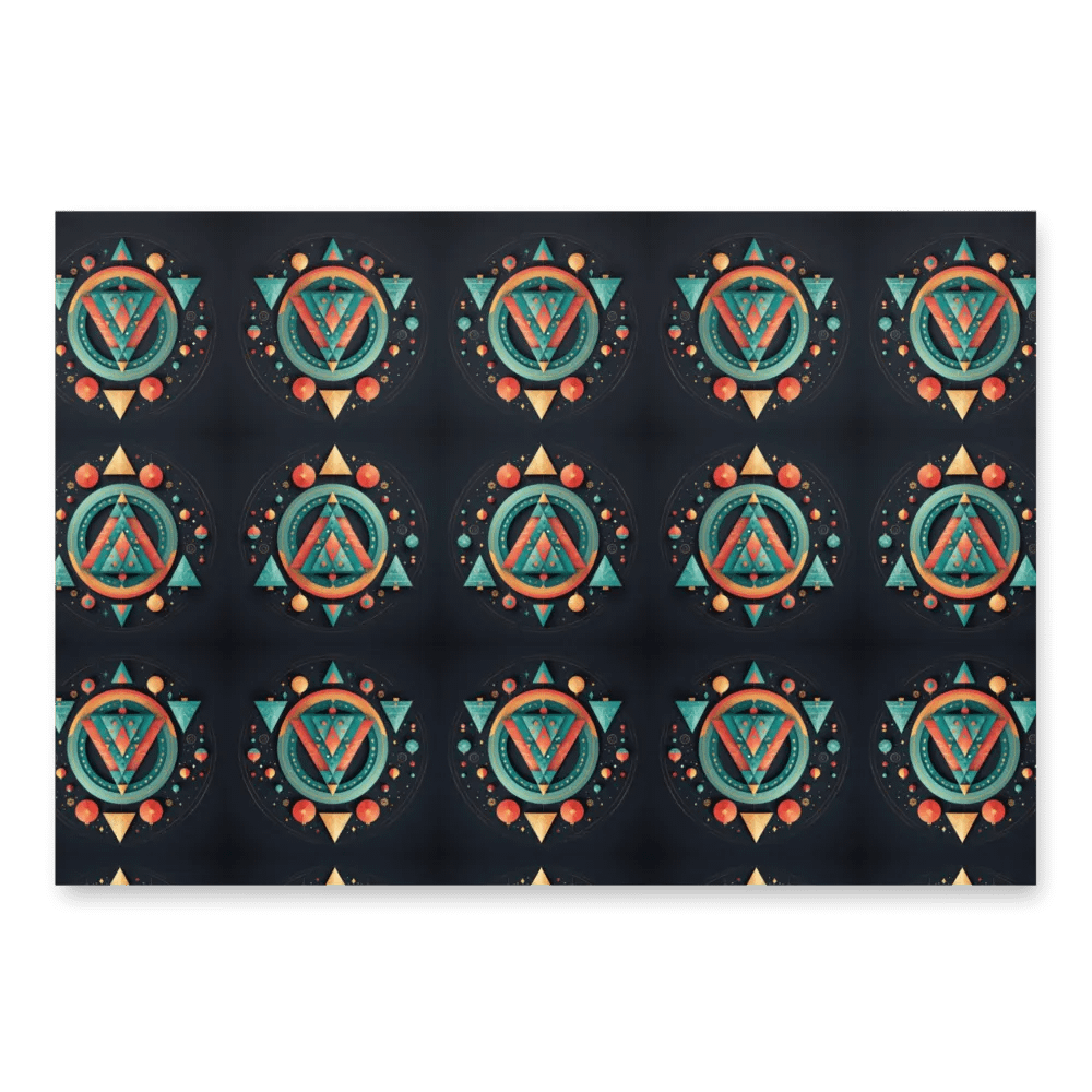 Geometric Christmas tree Wrapping Paper Sheets product image (3)