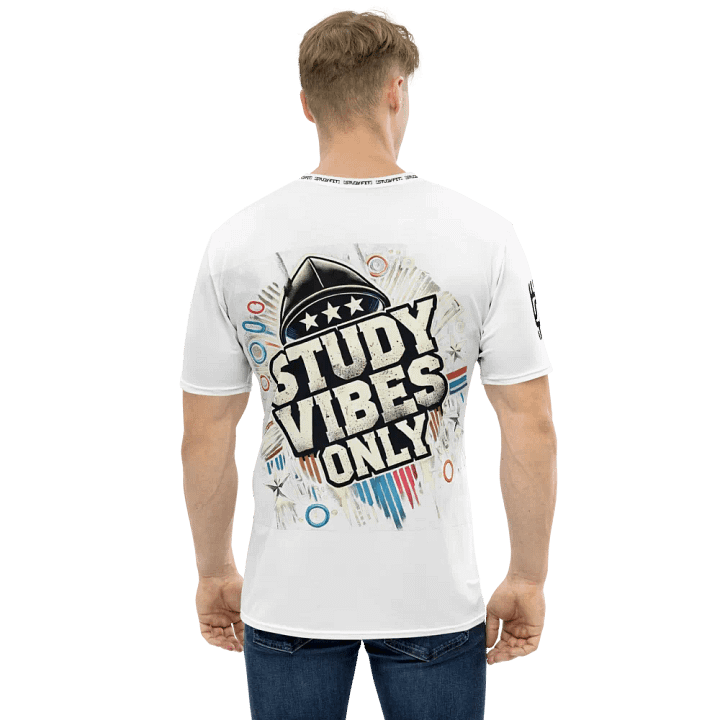 Study Vibes Only White Tee product image (1)
