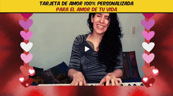 Tarjeta Serenata Personalizable con canción original para dedicar al AMOR de la vida product image (2)