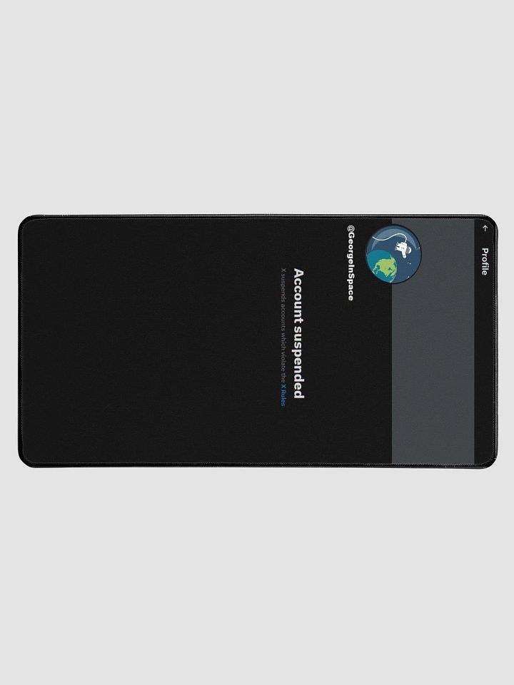GeorgeInSpace DeskMat Suspended X Account product image (1)
