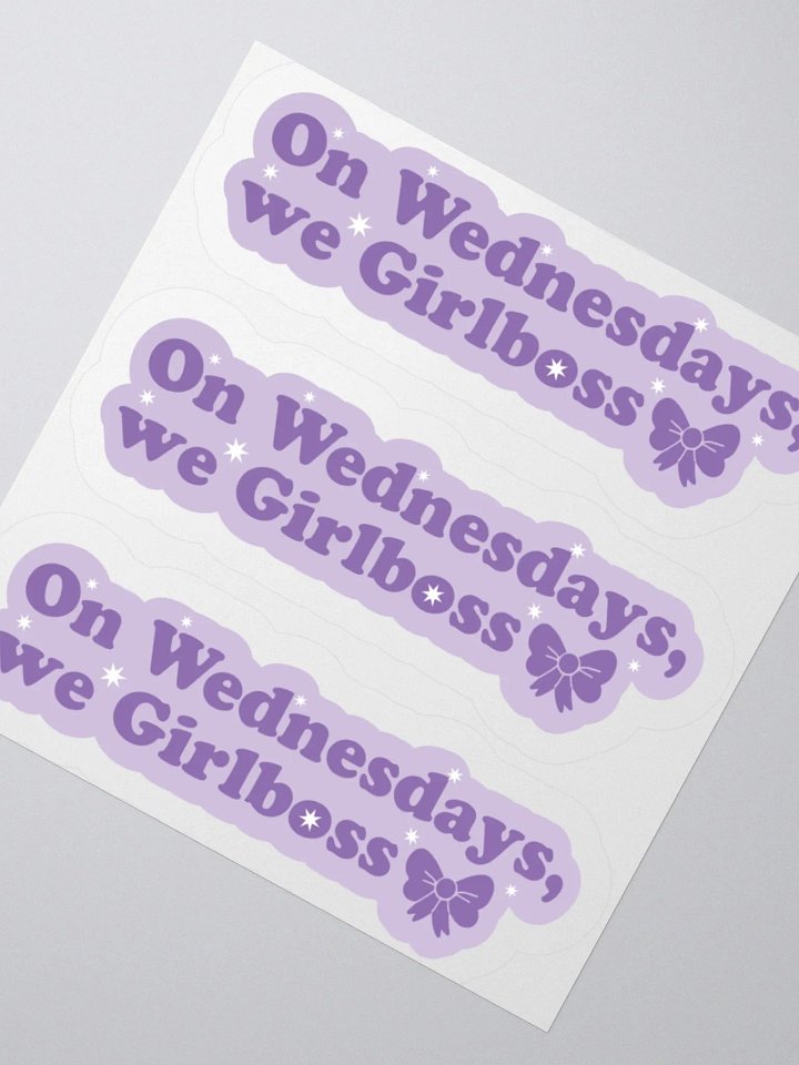 On Wednesdays, we Girlboss (Purple) product image (2)