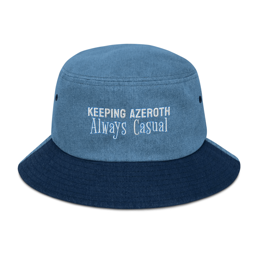 Frosty Keeping Azeroth Casual Denim Bucket Hat product image (10)