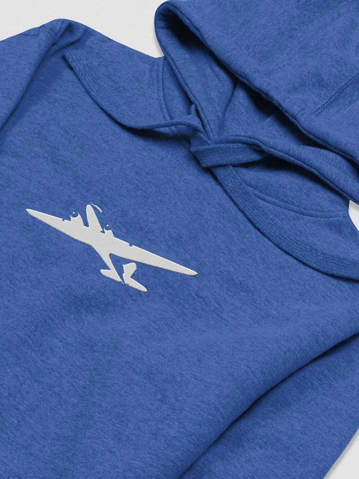Embroidered Abstract Daisy DC-3 Hoodie Blue/Black product image (1)