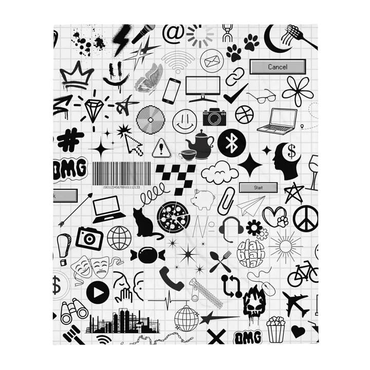 TheeMlle'N'Chill - All Over Print Blanket Throw product image (13)