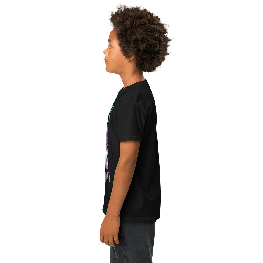 Happy Birthday (Spooky Cat Eating Noodles) T-Shirt For Kids product image (6)