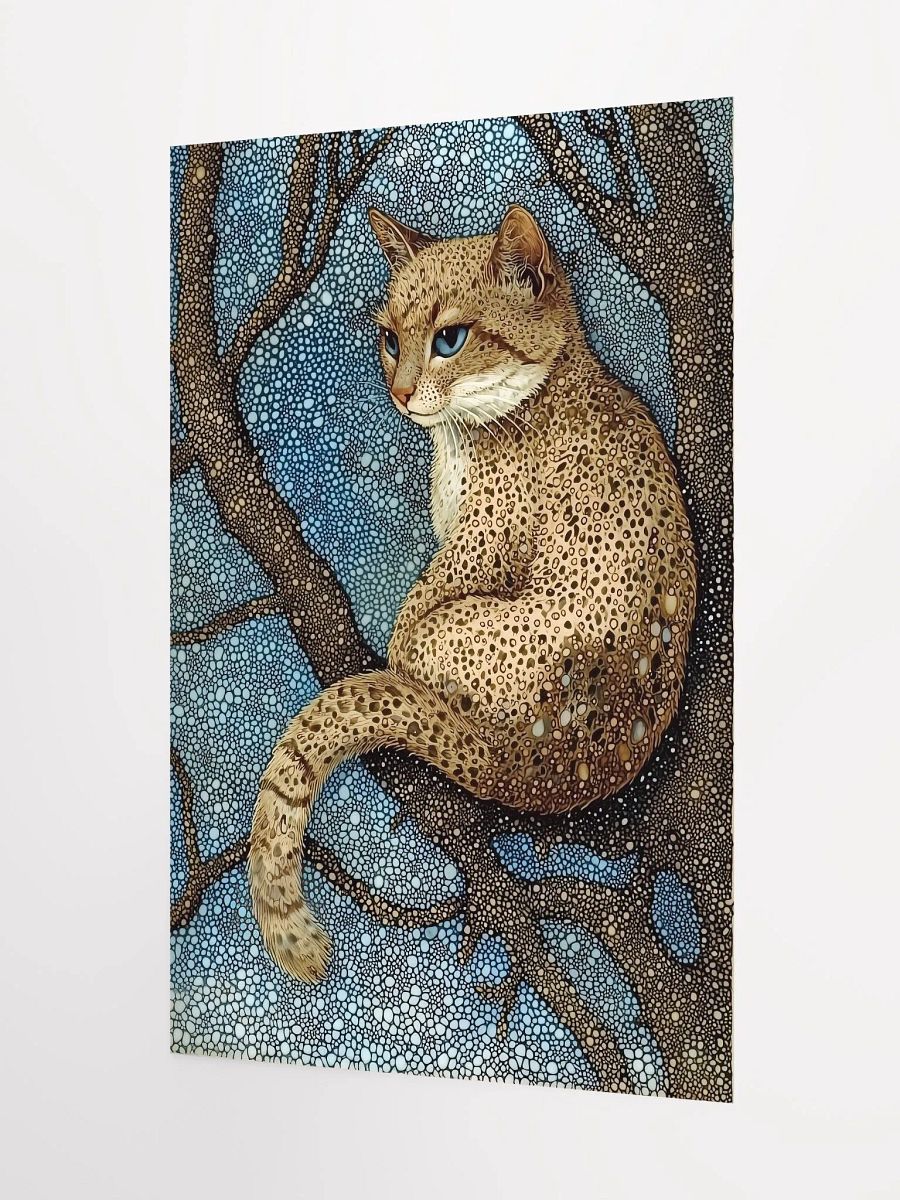 Celestial Cat: Fantasy Poster of a Mystical Forest Creature product image (3)