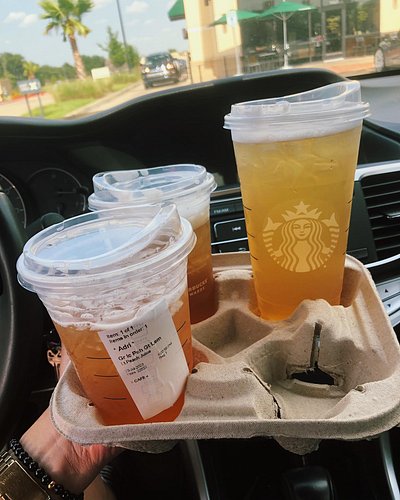 Me trying to explain how I got 3 drinks for the price of 1 but it was honestly just a cooler experience having the Starbucks ...