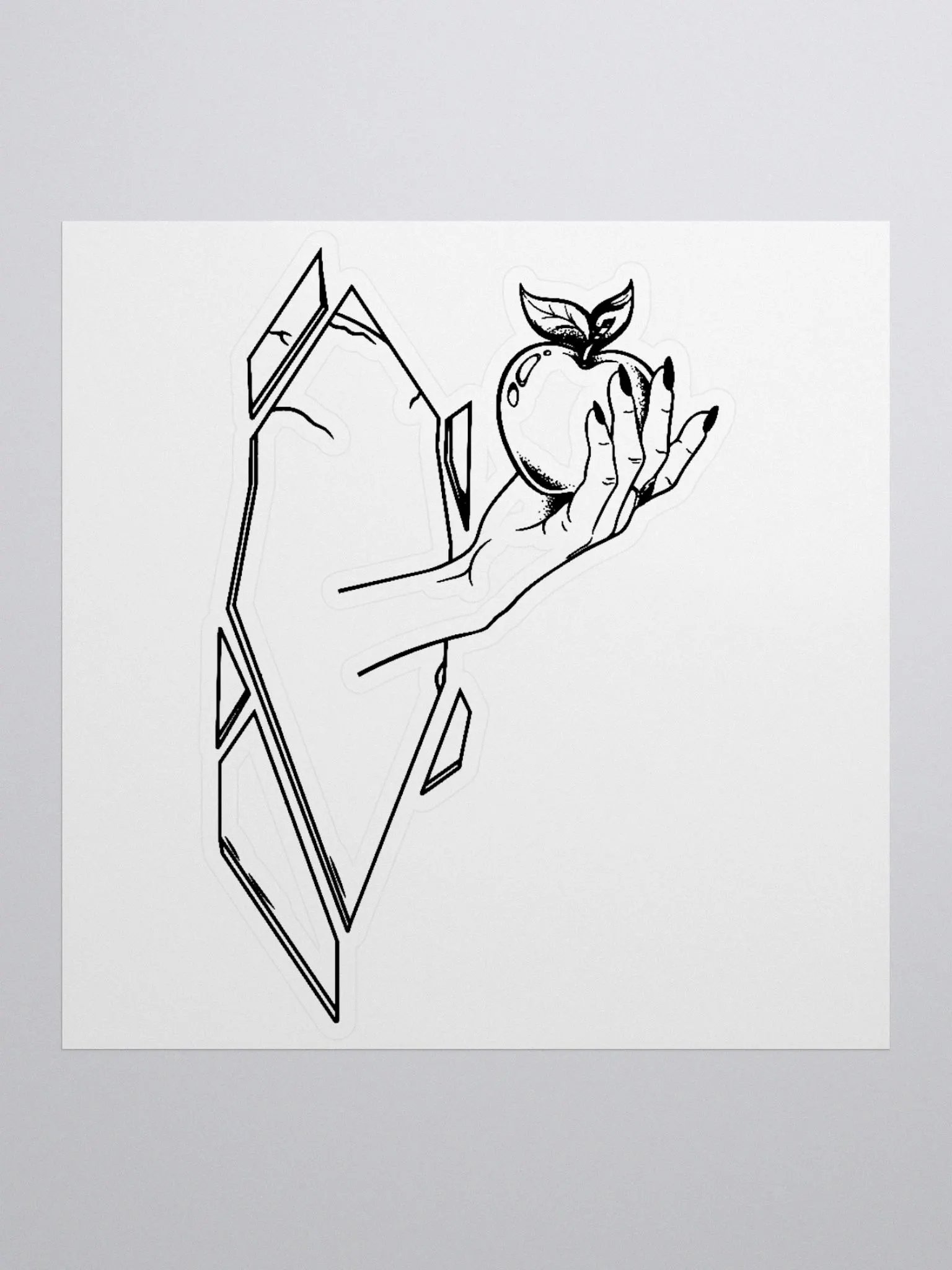 Hand in Mirror Sticker product image (1)