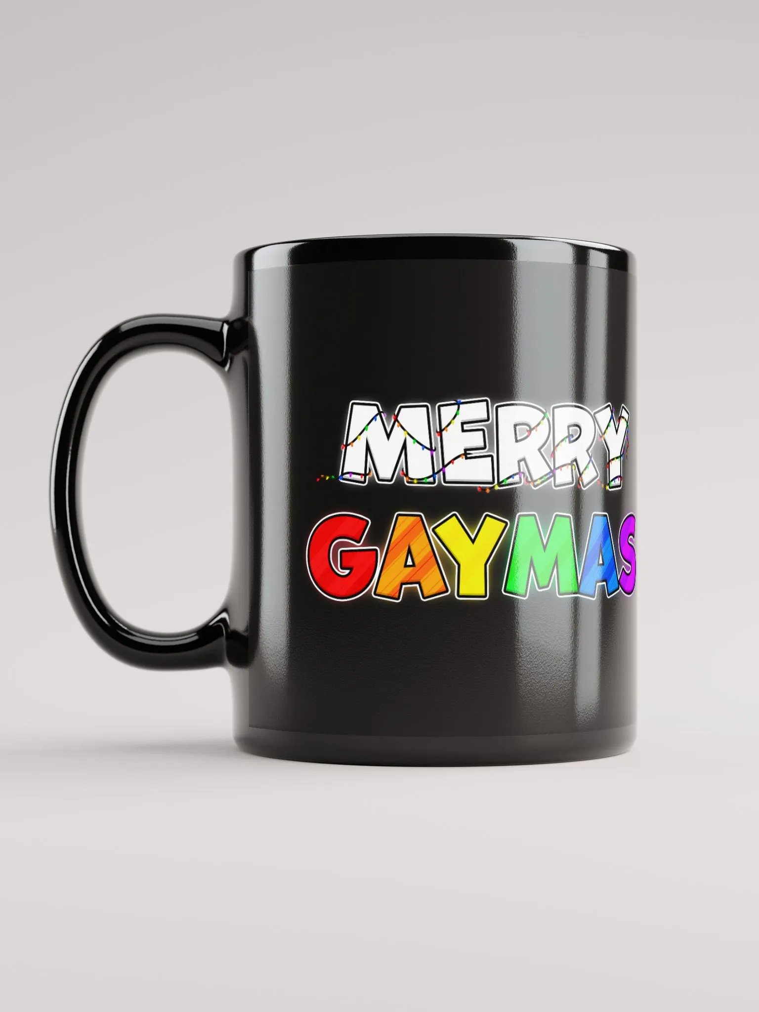Merry Gaymas Black Mug product image (6)