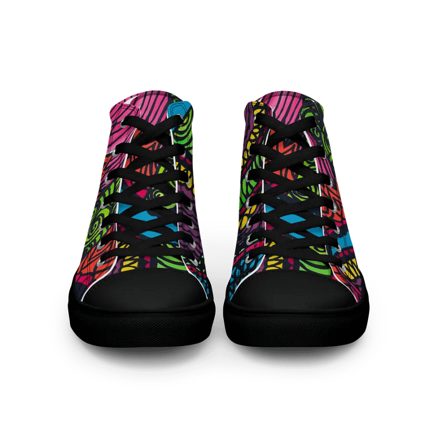 Symmetry in Color: Women's High Top Canvas Shoes product image (9)