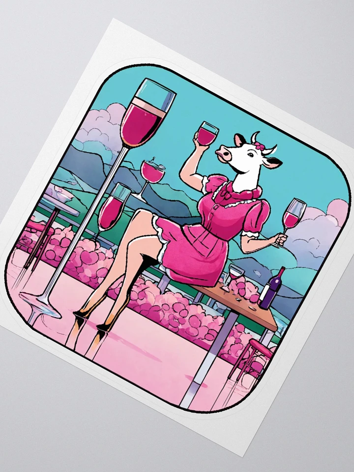 Wine Cow Sticker product image (6)