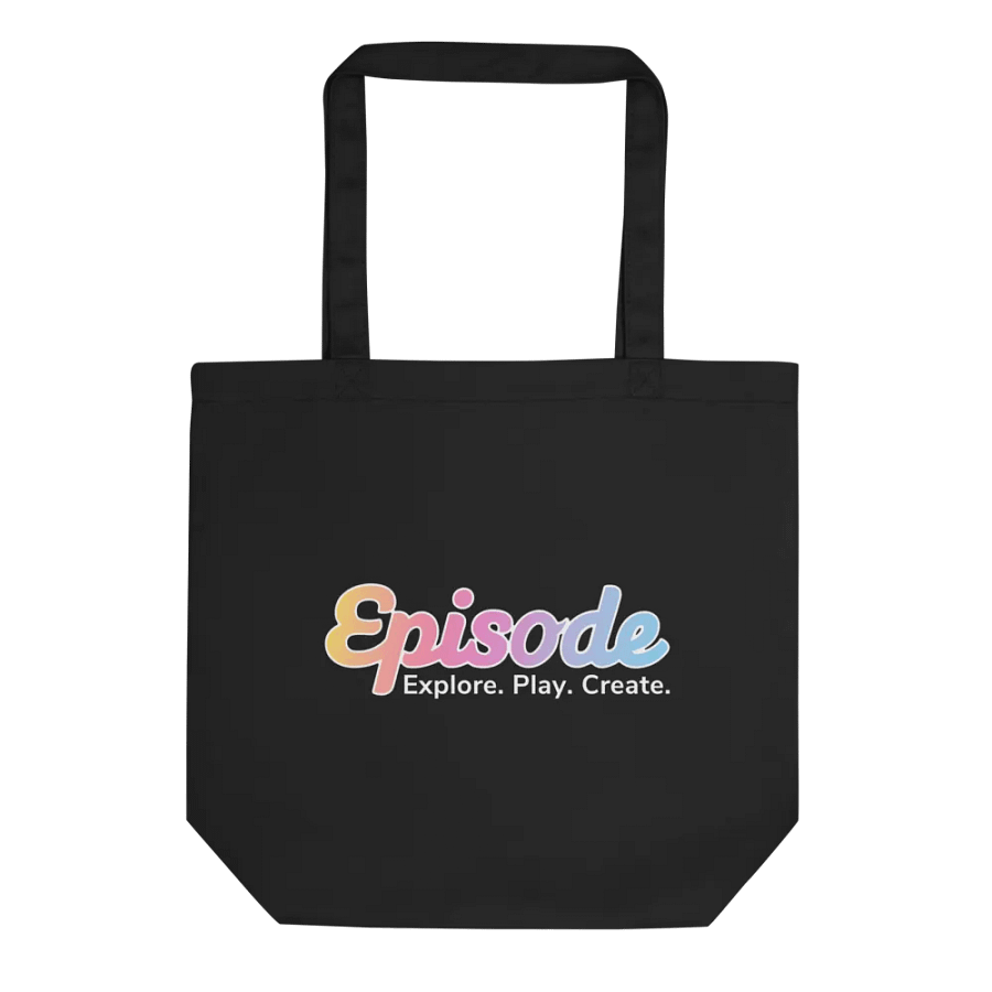 Episode Eco-friendly Tote Bag Black With Gradient Logo product image (2)