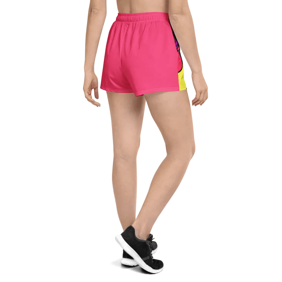 Energetic Swirl Unisex Athletic Shorts - Wave at Sunset product image (4)