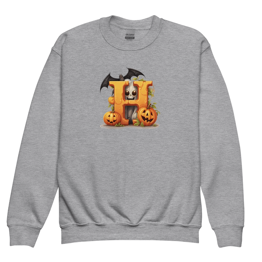 Cute Halloween Monogram Letter H Sweatshirt product image (3)