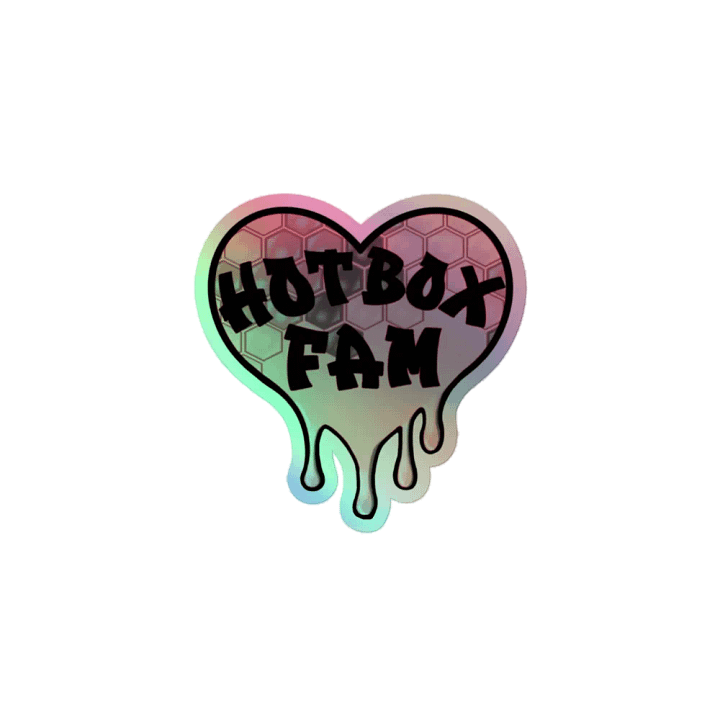 HOT BOX FAM PALE PINK HONEY COMB STICKER product image (1)