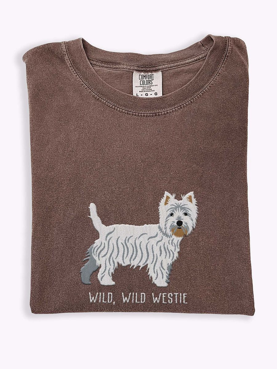 Wild, Wild Westie T-Shirt(Embroidered) of a West Highland White Terrier product image (1)