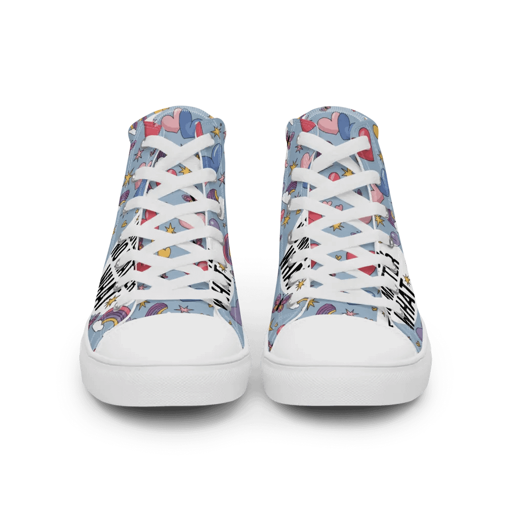 Inspirational Christian High-Top Sneakers – Jesus Loves You product image (3)