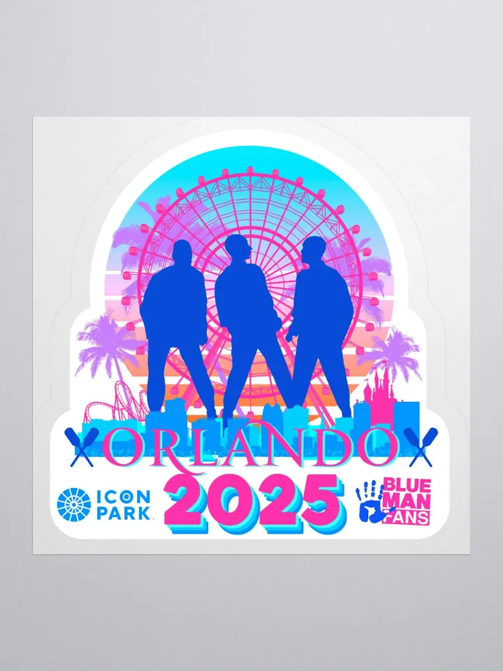 2025 Orlando Fan Meet Logo Kiss Cut Sticker product image (3)