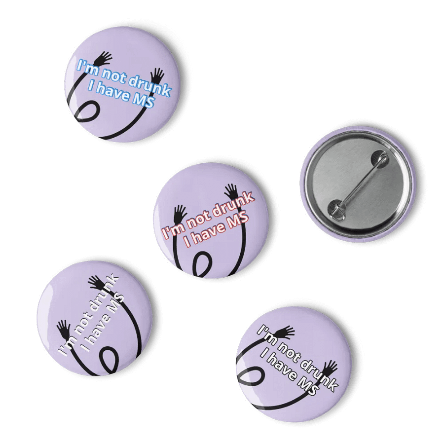 MS Multiple Sclerosis Awareness pin badges product image (15)